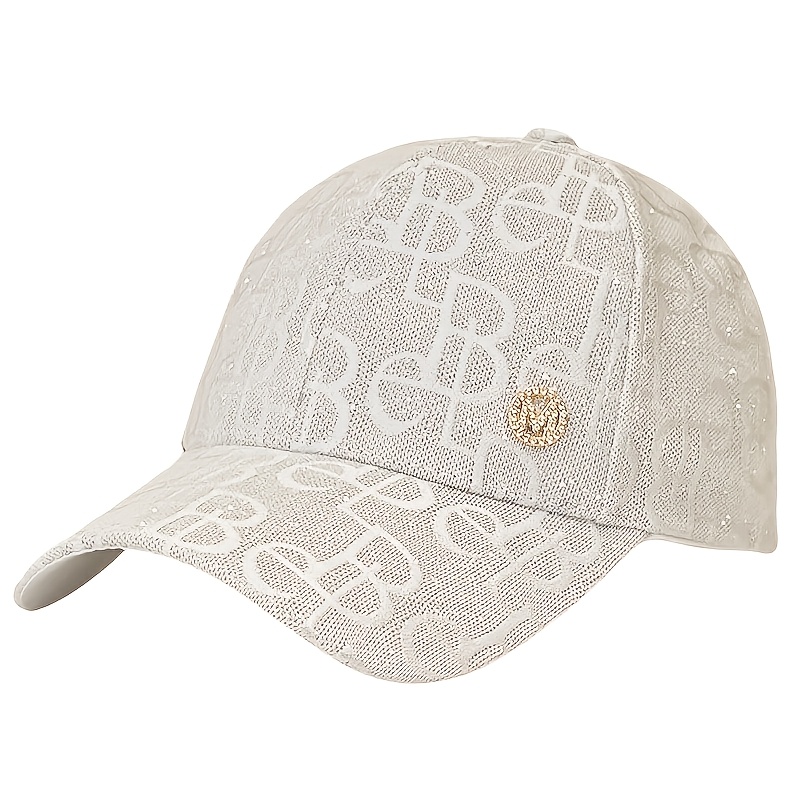 E-shop 1 Stück Leichte Damen Baseballkappe, Verstellbarer Snapback, Glitzerndes Baimei Logo, Atmungsaktive Kappe für Frühling/Sommer, Lässige Outdoor-