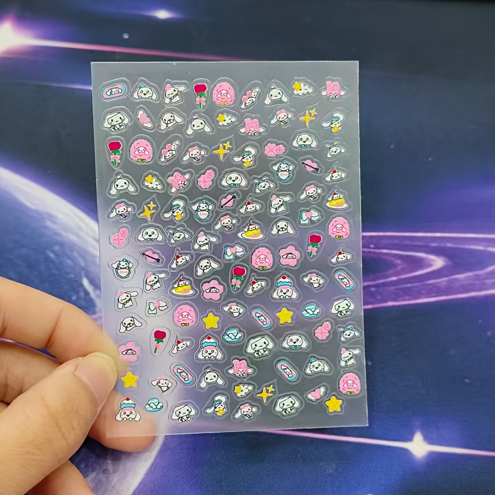 Nail Stickers Anime Nail Stickers Decorative Gifts Cartoon Nail Decorations, Disposable, Nail Additions/nail Decorations