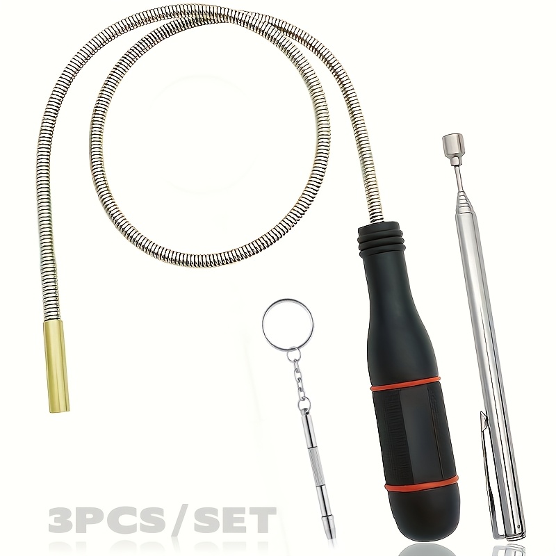 TEMU Ensemble de 3 pièces comprenant un tournevis multifonction 3-en-1, en d'aluminium, adapté pour la réparation de lunettes, téléphones, montres et