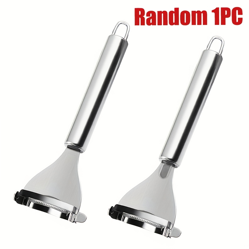 TEMU 1pc Random Style Stainless Steel Kitchen Corn Peeling Artifact Corn Household Manual Corn Planer