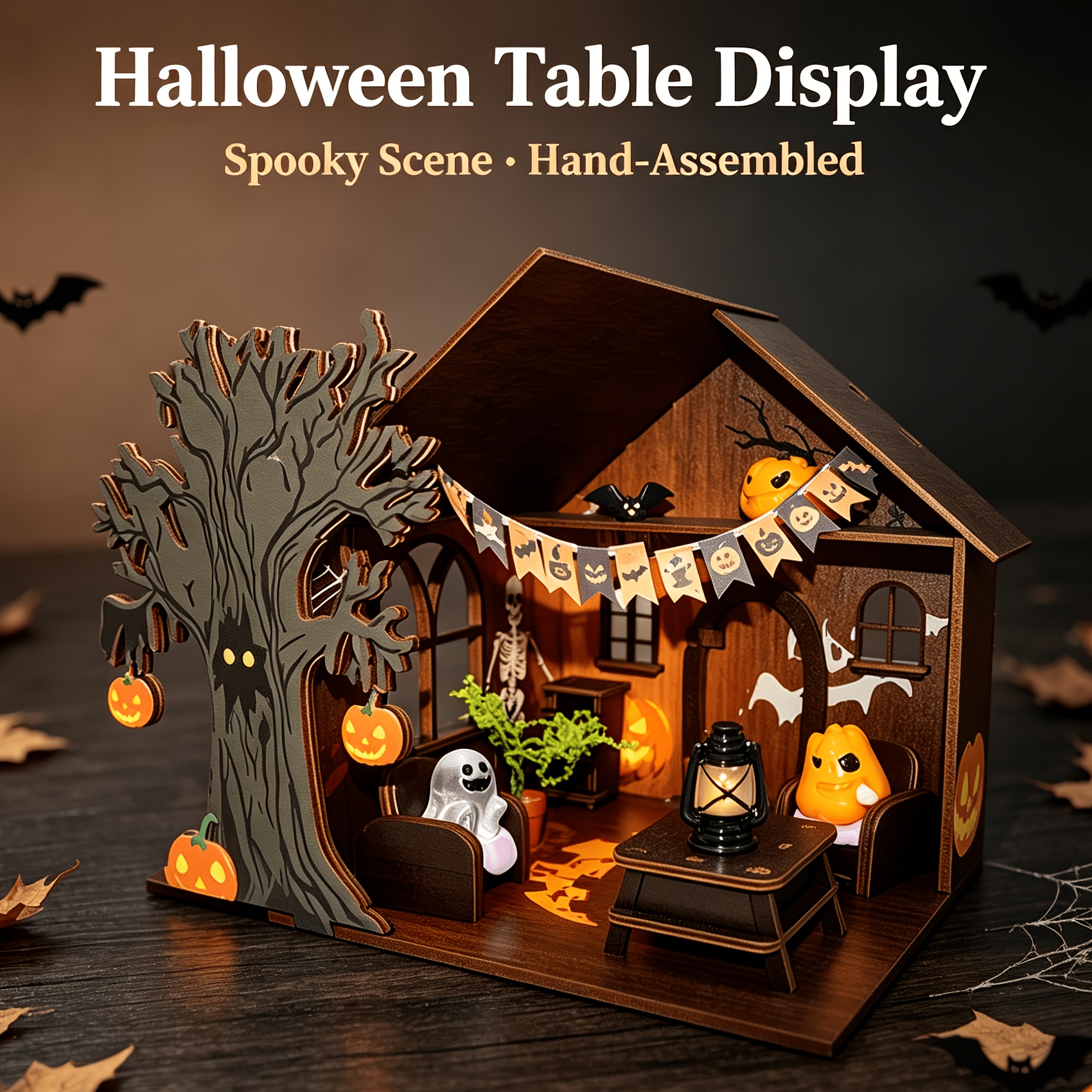 Dream Halloween Hut, 3D Wooden House Kit