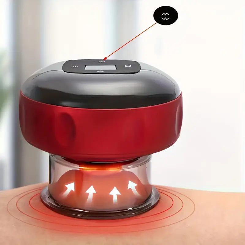 usb heating massager device suction cups usb rechargeable Ireland