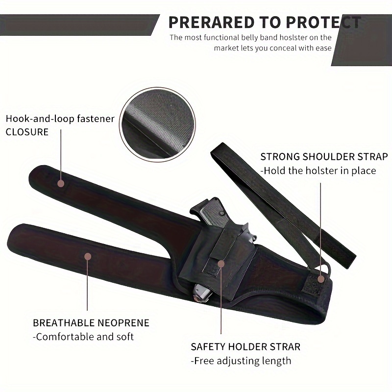 HWZ Holster Épaule Tactique Molle Stealth Élastique Pour Hommes Et Femmes - Port Dissimulé