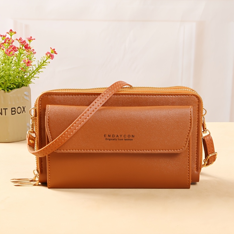 

Trendy New Women's Crossbody Bag, Retro Simple Single Compartment Bag, Casual Mobile Phone Bag