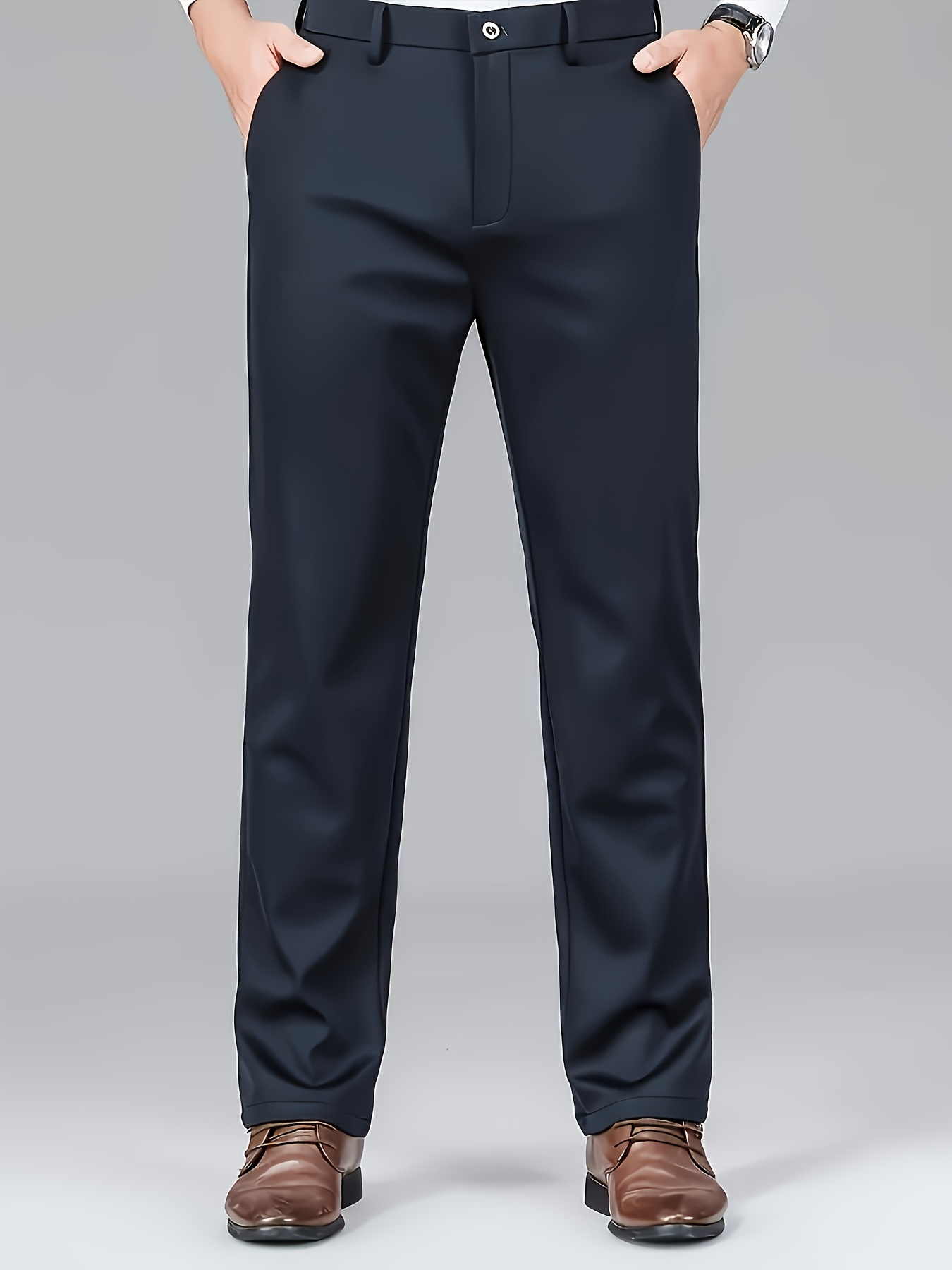 men' business casual dress pants regular fit Temu Germany