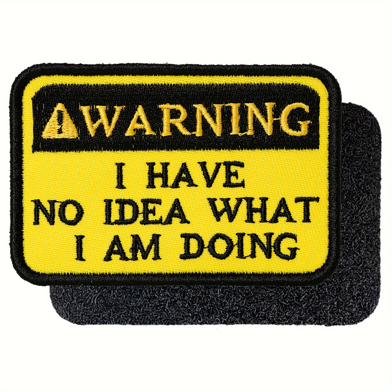 

1pc Funny Patch - Warning I Have , Embroidered Patches For Backpack, Dog Harnesses, Vests, Jackets, Jeans, Hats, Helmets