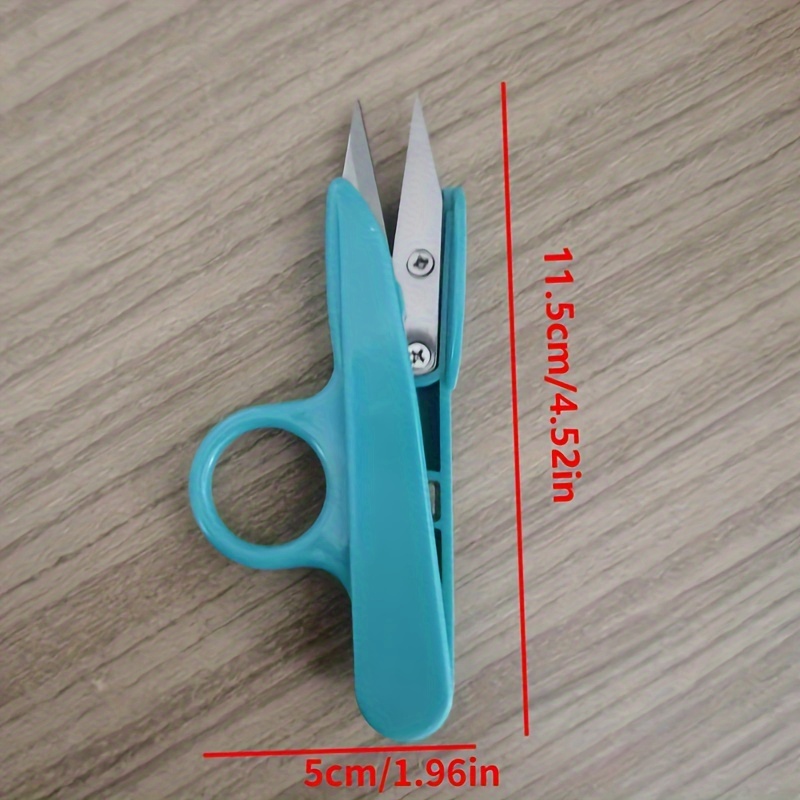 1pc Trimming Nipper Thread Cutting Embroidery Scissors Plastic Handle U  Shaped Diy Tailor Sewing Accessories Random Color, Free Shipping On Items  Shipped From Temu