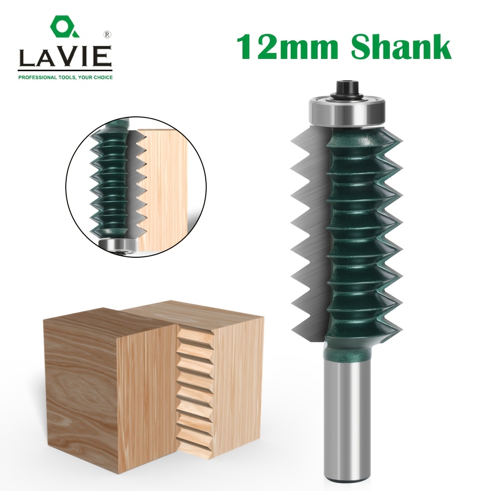 

12mm Shank Dovetail Joint Woodworking Cutter - Metal Construction, Pattern For Precise Cuts, No Needed, Ideal For Furniture And Woodworking Projects, Woodworking Tools