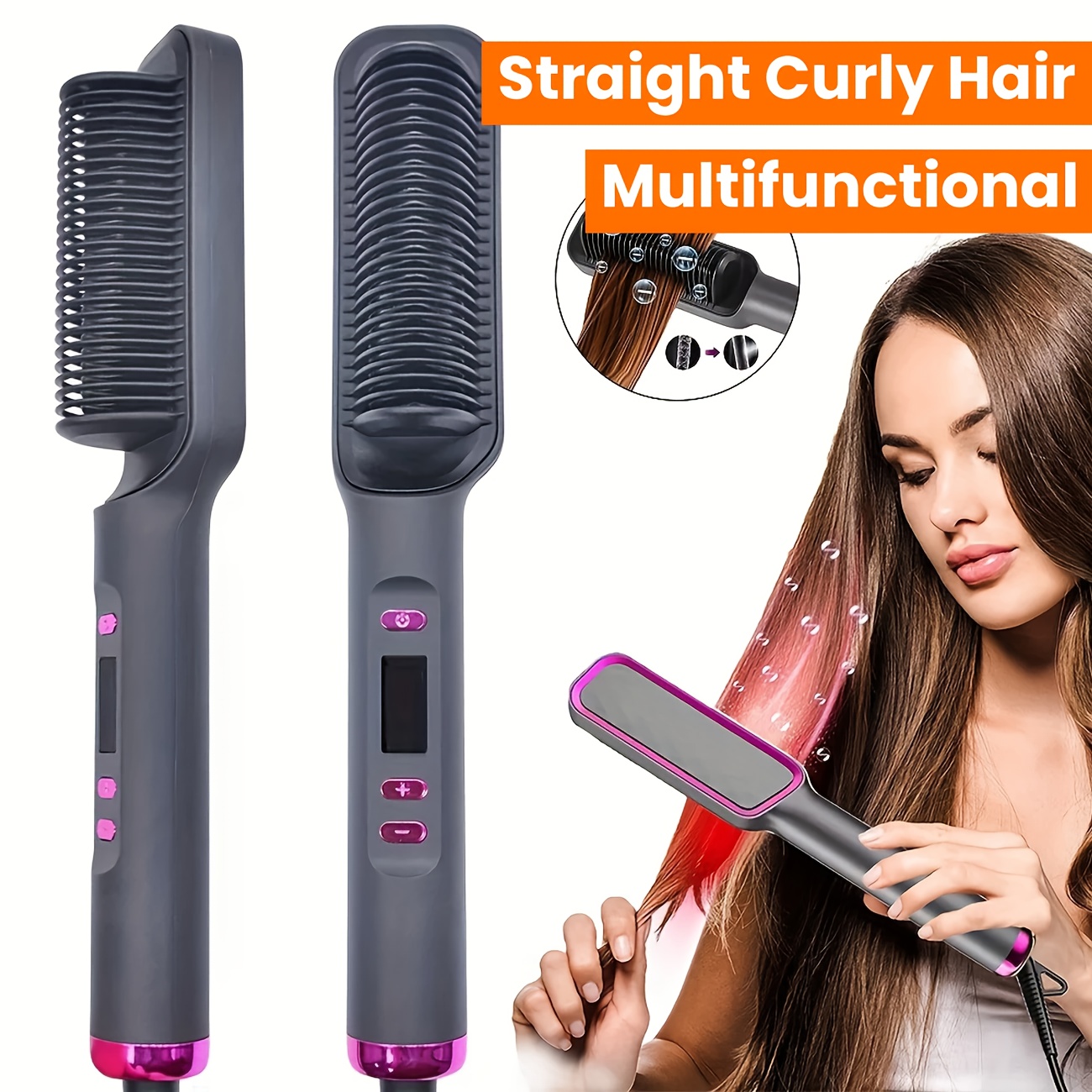 electric comb curling iron pressing comb for wig fast heating