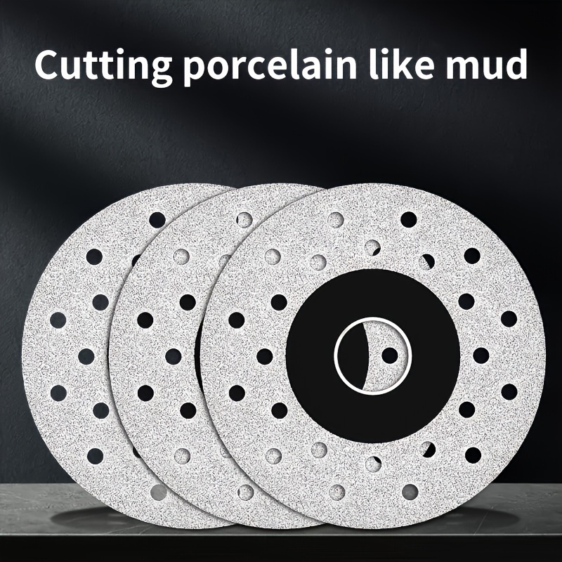 

2pcs Professional Diamond Saw Blades For Porcelain, Stone & Ceramic - Smooth & Precise Cutting Discs With Sparkling Mud-like Texture, Ideal For Diy & Professional Use, Diamond Cutting Tool