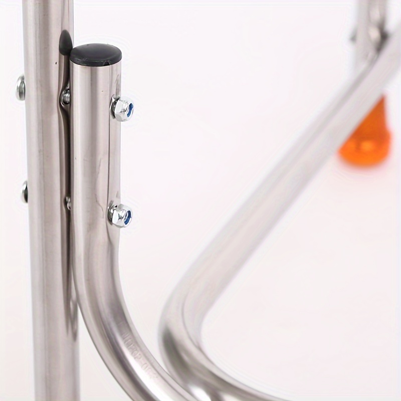stainless steel toilet safety frame with armrest no drill heavy duty bathroom support for elderly disabled fit details 5