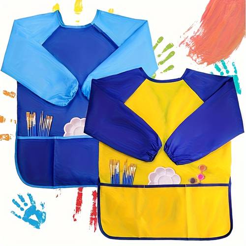 1pc art painting apron painting wearing cover eating apron art painting apron