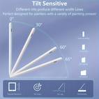 active pencil for ipad 2018 2024 with touchscreen functionality palm tilt control magnetic attachment rechargeable lithium polymer battery usb charging for ideal gift for