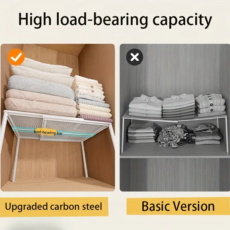 Organizzatore Per Armadio Regolabile - Ripiano Espandibile Con Contenitori, Per Camera E Bagno - Foto 8