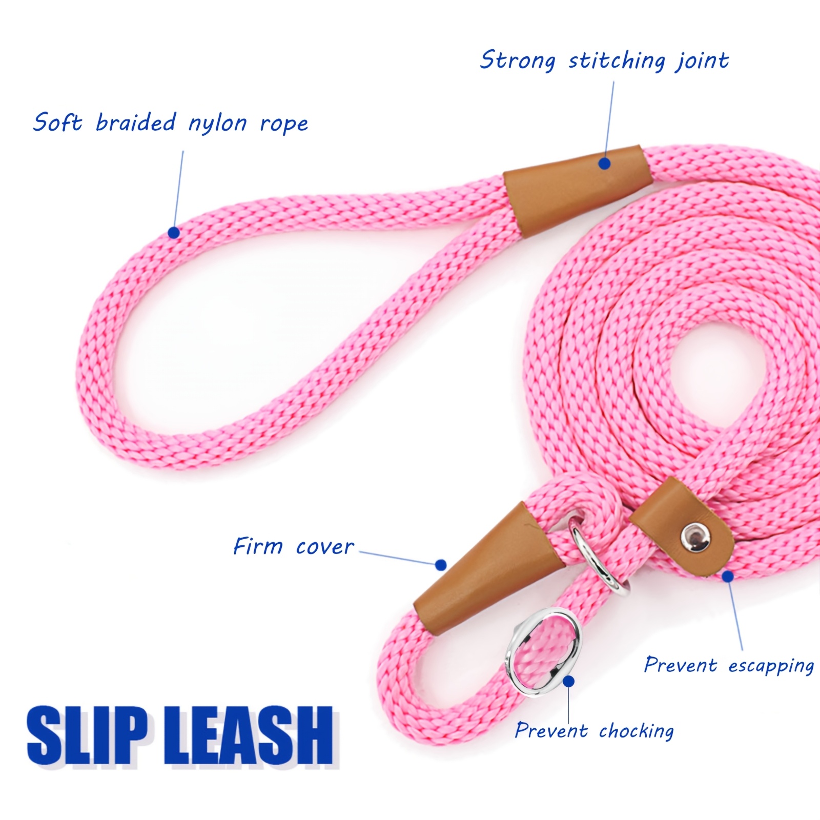 No Pull Slip Lead Dog Leash for All Breeds