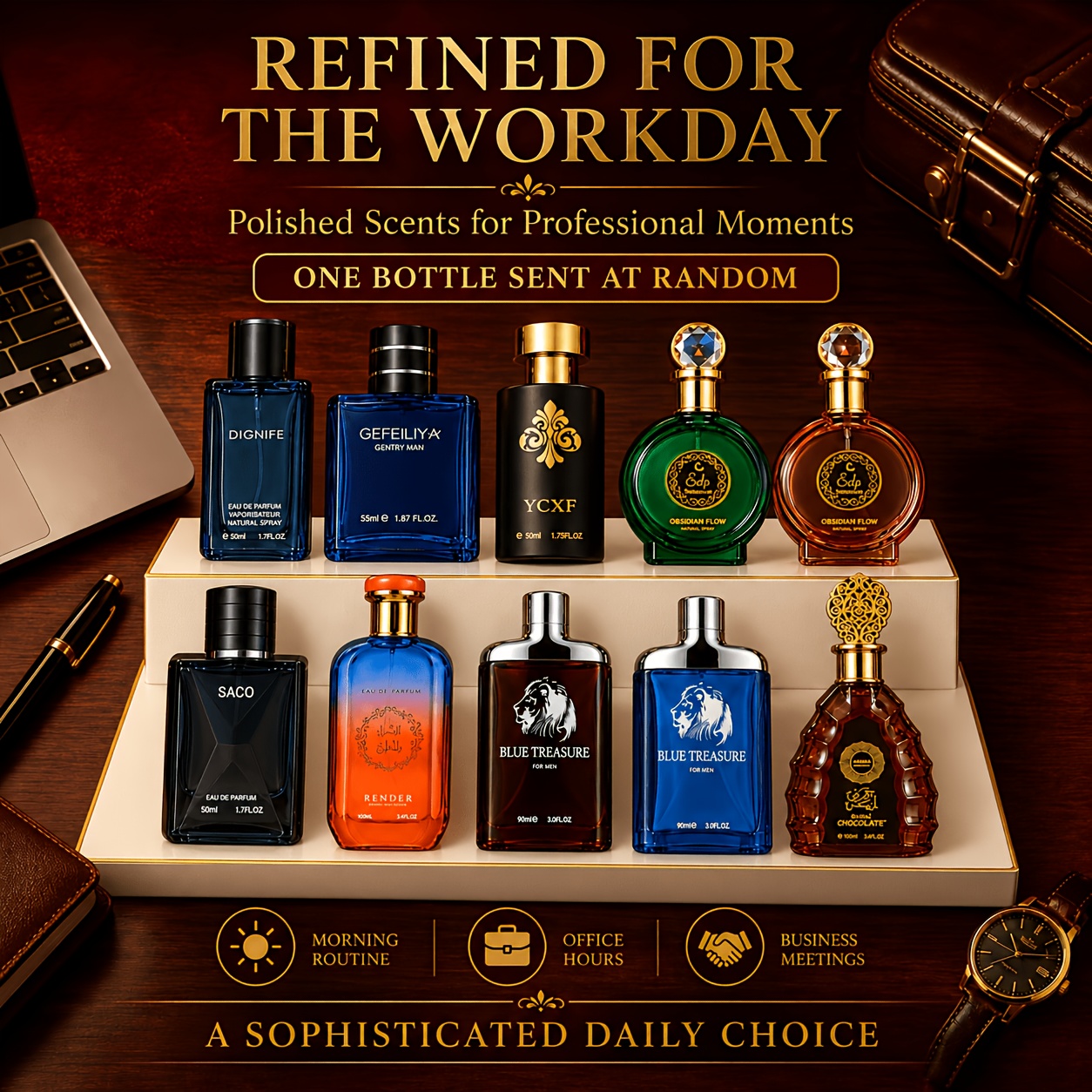 TEMU Men's Cologne, 1 Item . Long-lasting Scent With Fresh, , And Marine Notes. Portable Perfume, Perfect For Travel, Social Events, And Dates. Ideal