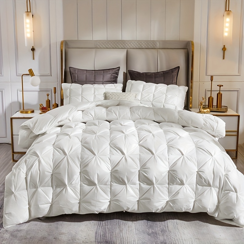 

1pc Duck Down Comforter - All-season Quilted Super Soft Breathable Comforter, Down Comforter Luxury Hotel Style, Bedroom Warm Duvet