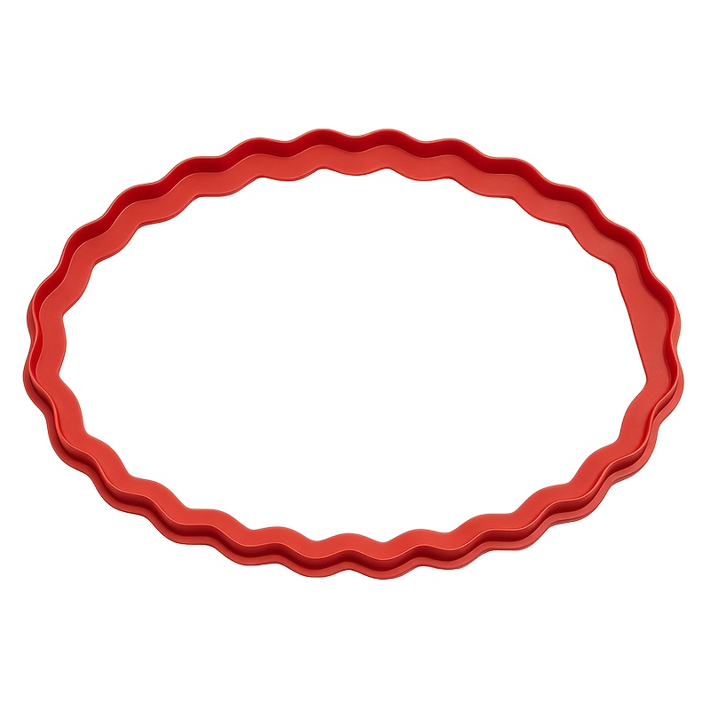 TEMU 1pc Ceramic Wave Elliptical Disc Cutter, Reusable Clay Trimming Tool, Ceramic Tray Mold, Suitable For Handmade Clay Dining Plates, Diy Ceramic