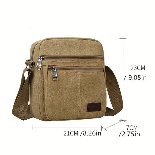 2024 new mens casual canvas bag horizontal single shoulder crossbody bag mens crossbody backpack