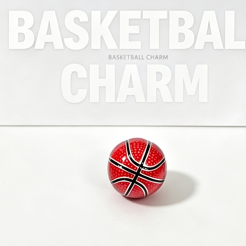TEMU 1pc 925 Silvery Plated Basketball Charm Bead Fit Original Snake Bracelet, Authentic Basketball Dotted Texture, Large Hole Sports Ball Bead