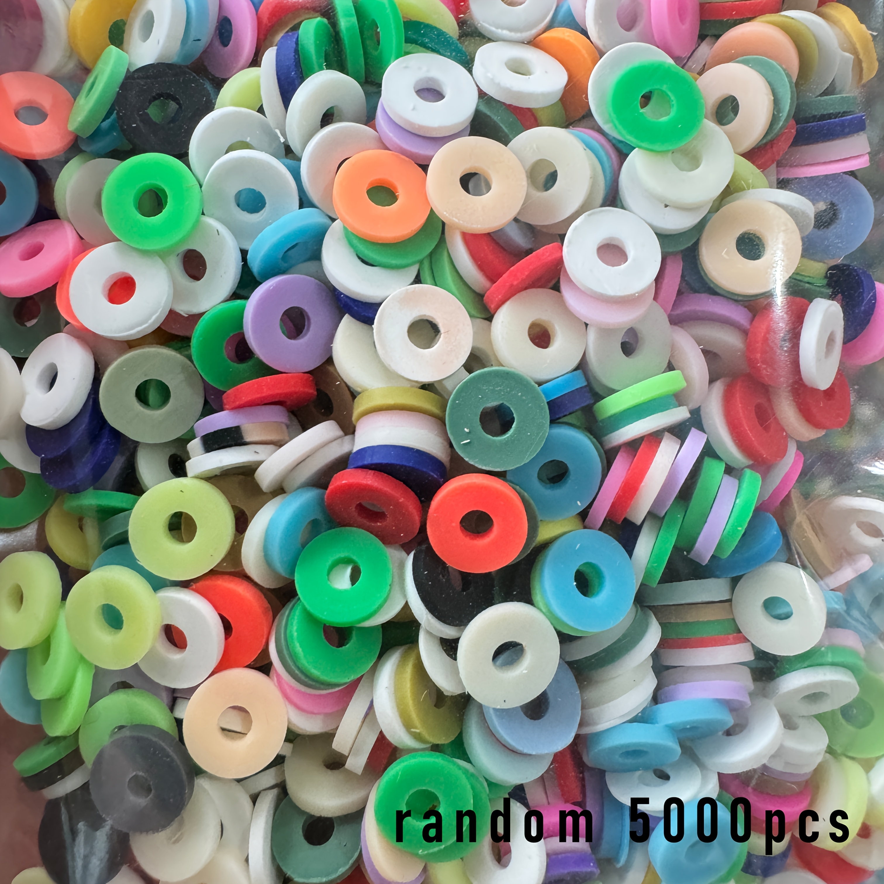 Image of 5000pcs/set Soft Clay Slices Fashion Random Mixed Colors Jewelry Beads Bracelet Necklace Earrings Women' Production