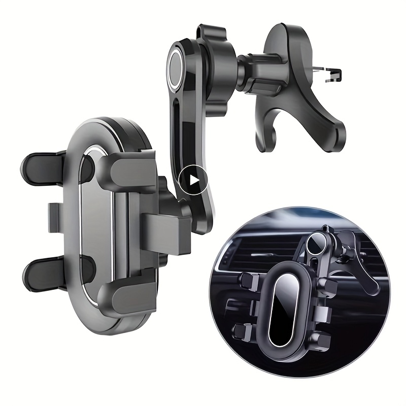 Image of Car Phone Holder, Air Vent Clip Phone Mount, 360-degree Rotating Air Vent Phone Holder, Universal - Suitable For Iphone 14/13/12 Pro, Pro Max, Xs, Xr, , Devices - Car Accessories