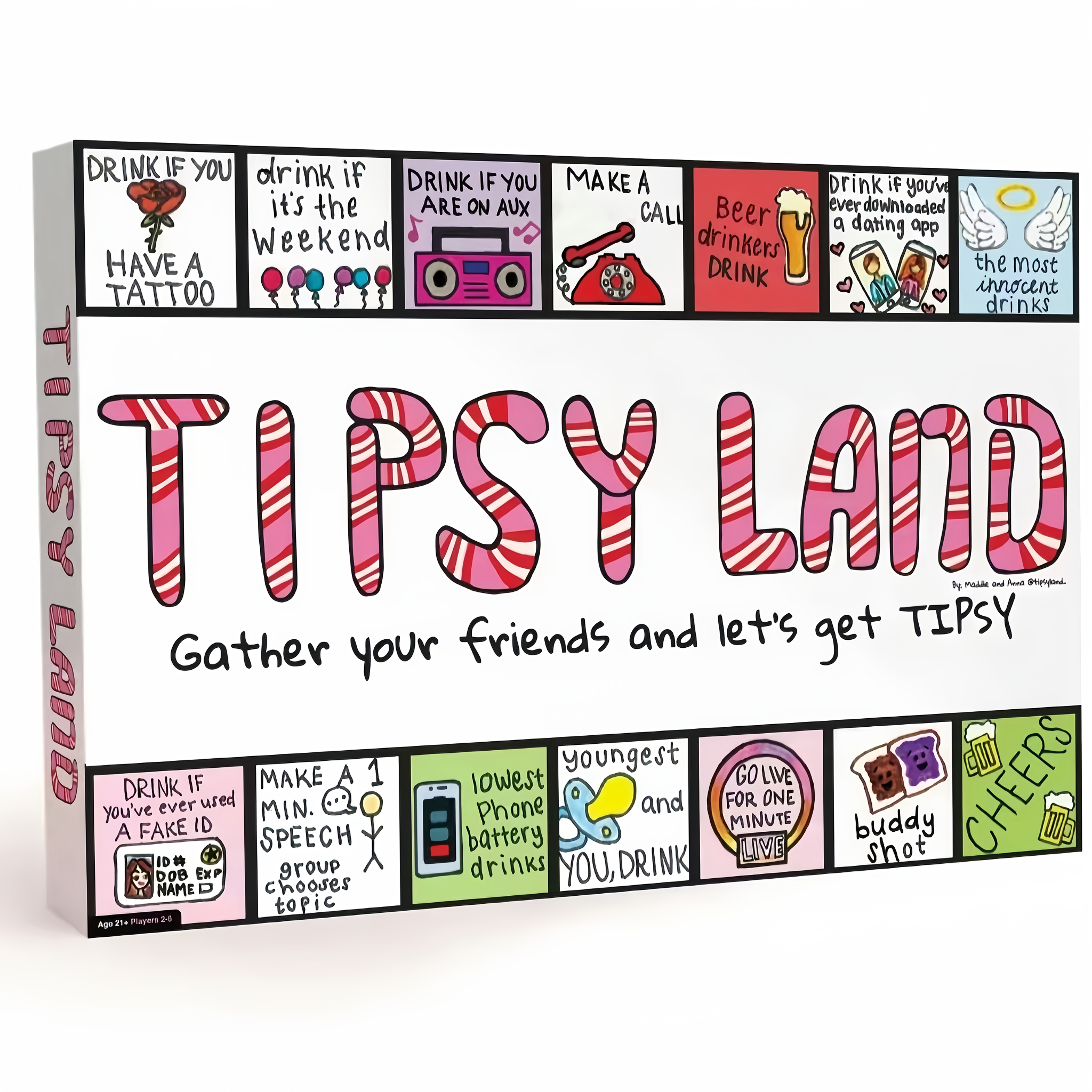 1pc   land drinking game for parties fun adult beverage game for girls night bachelorette   friends christmas thanksgiving new year celebrations tabletop game with splash resistant cards ideal for holiday  