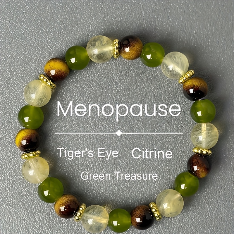 With Natural Tiger Eye And Citrine Beads - Featuring 8mm Stones, Hot , Ideal For Symptoms, Perfect For Wear