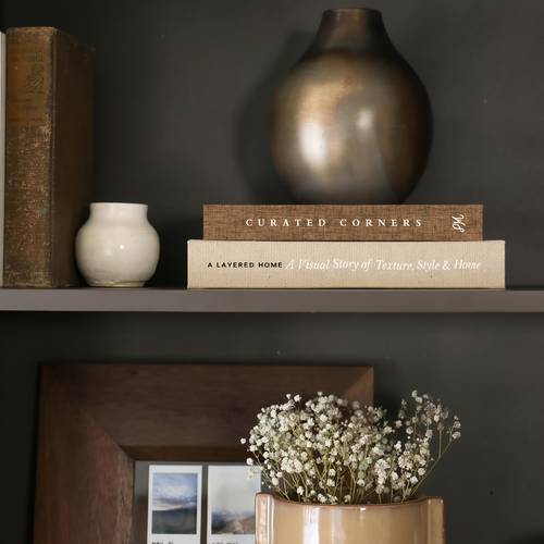 paper decorative books coffee table bookshelf or fireplace shelf decorative figurines decoration scene atmosphere setting props for festival scene decoration