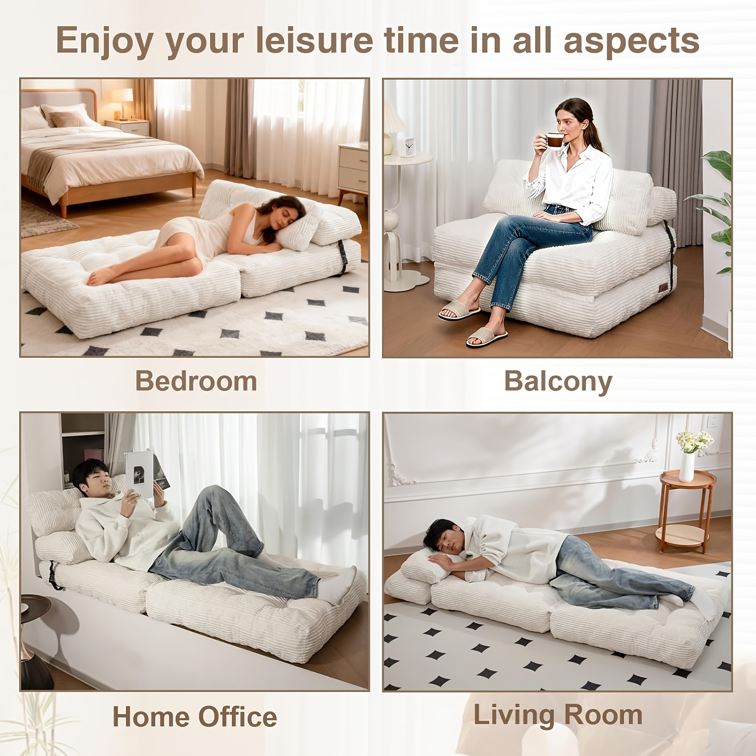 folding sofa bed convertible sleeper chair with pillow foldable mattress with back support portable fold out chair bed comfy floor sofa lounge for living room bedroom single sleeper sofa pull out couch convertible sofa bed chair bed boneless bed Product details 2