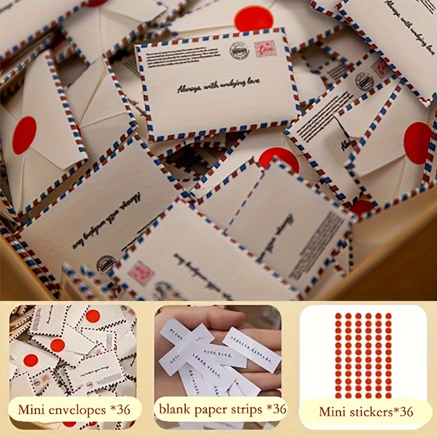 TEMU 36pcs Envelopes 36pcs Round Stickers For , , Parent, Graduation , Valentine's Day , , Mother's Day