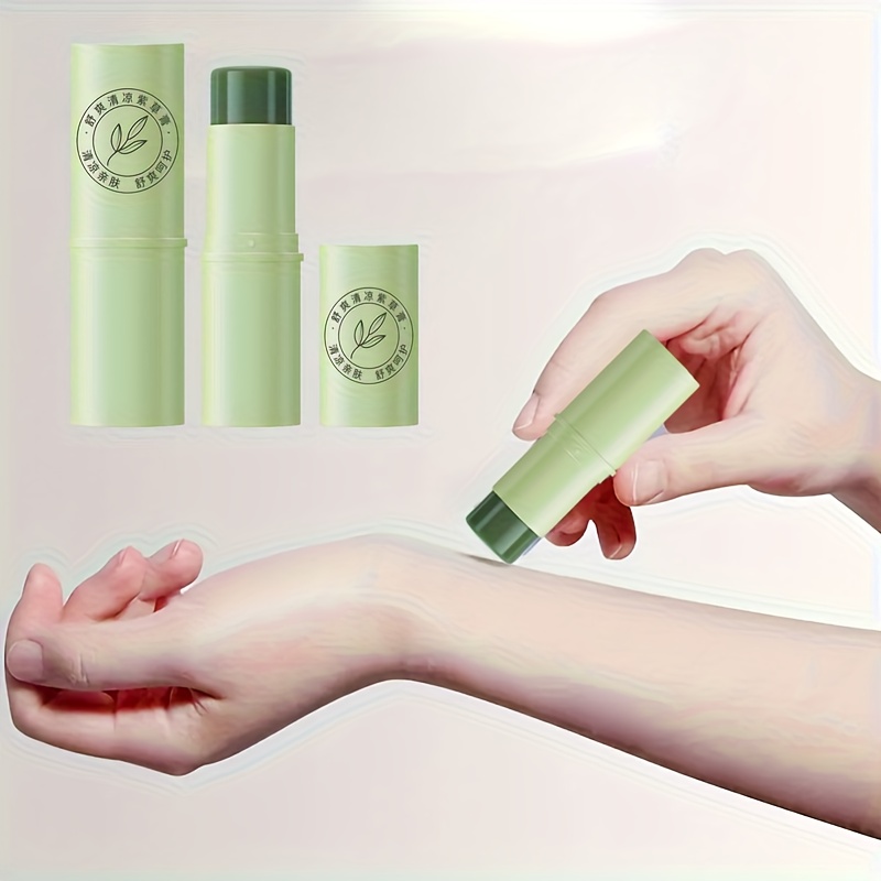 Green Herbal Balm, Compact And Portable, Ideal For Summer Travel, Outdoor Trip Essentials, Scented