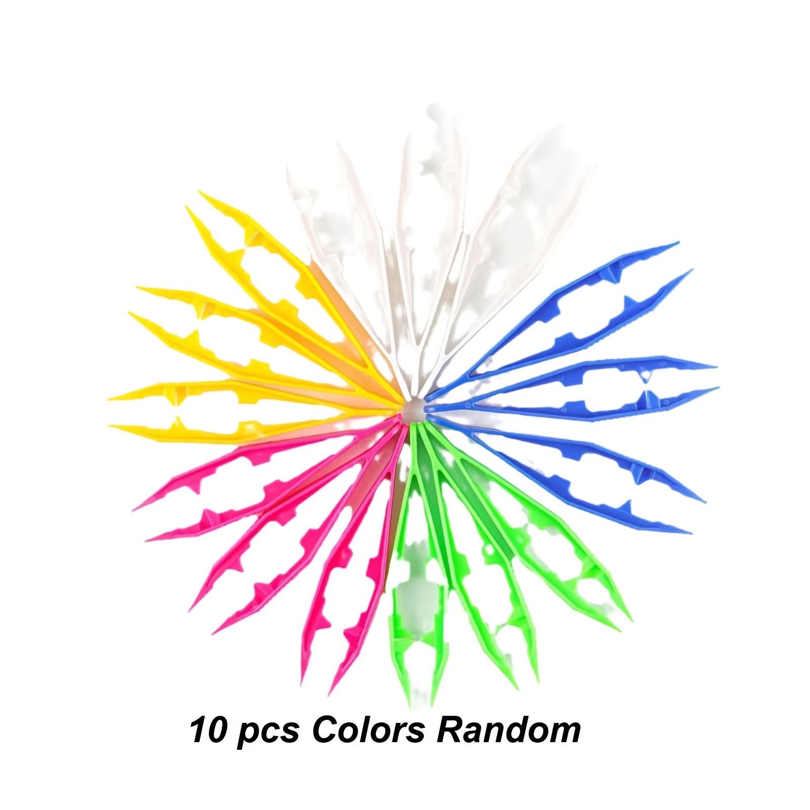 TEMU Set Of 10 Colorful Tweezers For Bead Projects, Ideal For Jewelry Making, School Projects, And Creative Classroom Activities (color Random)
