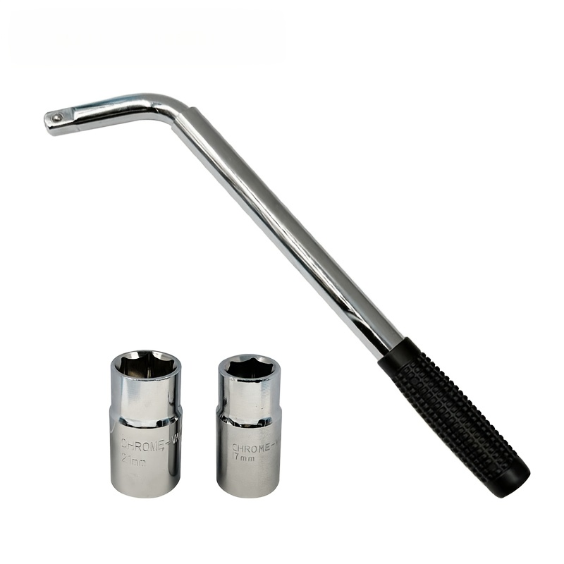 TEMU HOMEFISH Set da 3 chiavi per pneumatici auto da 1/2 pollice, acciaio al , set di attrezzi allungati per con manicotto retrattile a forma di L,