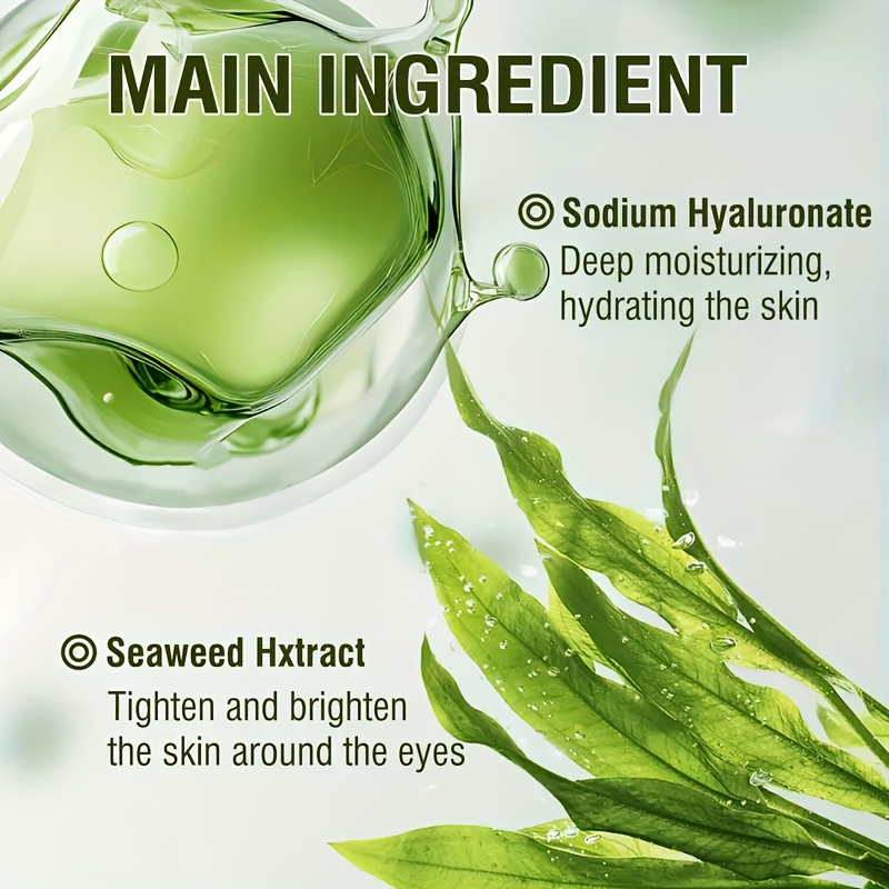   firm seaweed collagen eye mask   out puffy eye signs under eye patches moisturiz reduced dark circles eye bags wrinkles   suitable for swollen eye dark circles   fatigue eyes   loose swollen of signs Product details 8