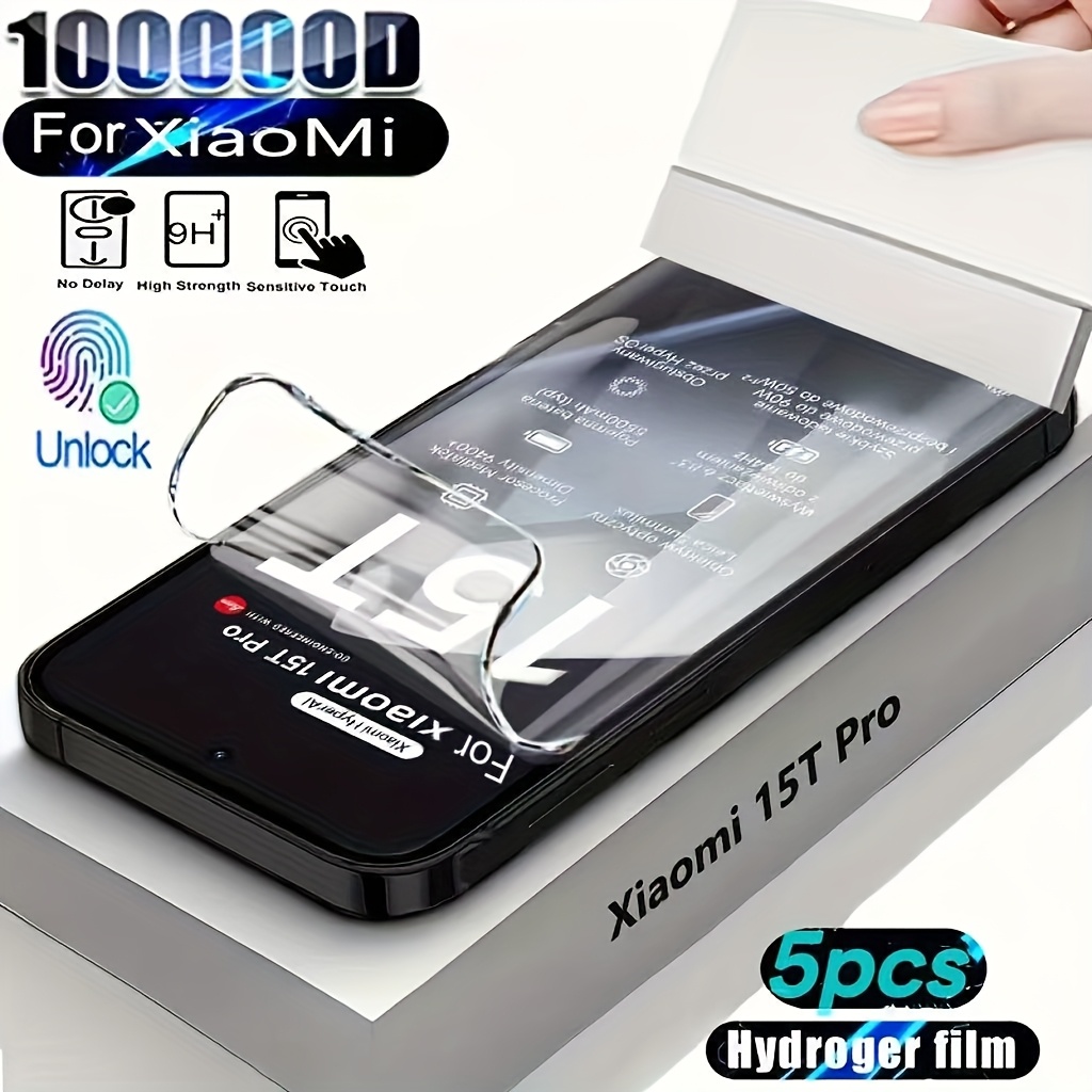 E-shop 5 Stück Hydrogel Folie für Xiaomi 15T Pro 15T Gel Folie für Xiaomi 15T 15T Pro Displayschutz