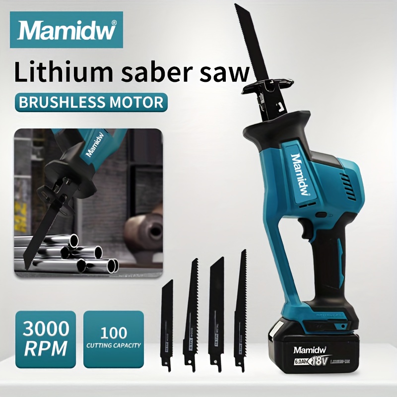 Electric Bone Saw With Battery, 0-3000RPM Stainless Steel Saw