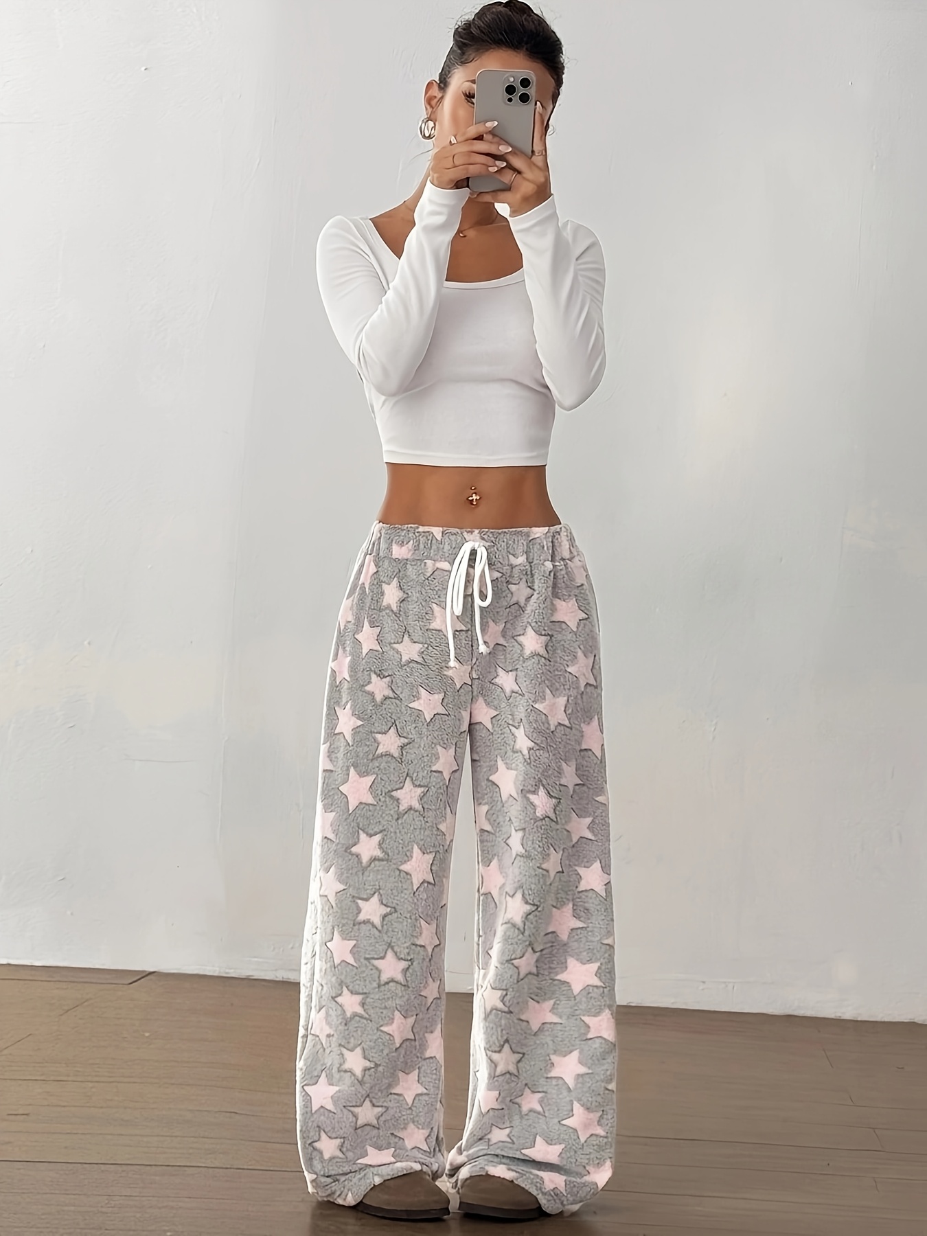 Pyjama Femme Hiver En Flanelle Polaire – Pantalon Chaud Et Doux Pour La Maison, Confort Absolu - 6
