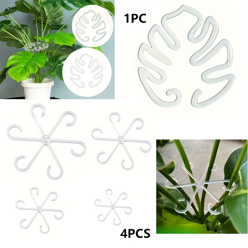 Image of 5pcs / Transparent Plant Support Stakes, Anti-toppling Stakes For Plants, Monstera Stem Supports, Pothos Hydroponic Training Stakes, Plant And Flower