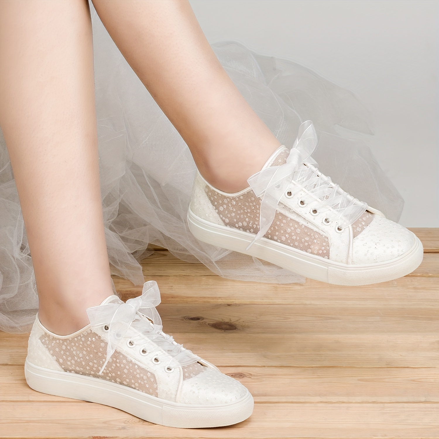 sneakers sposa eleganti in pizzo donna 8832a scarpe Temu Italy