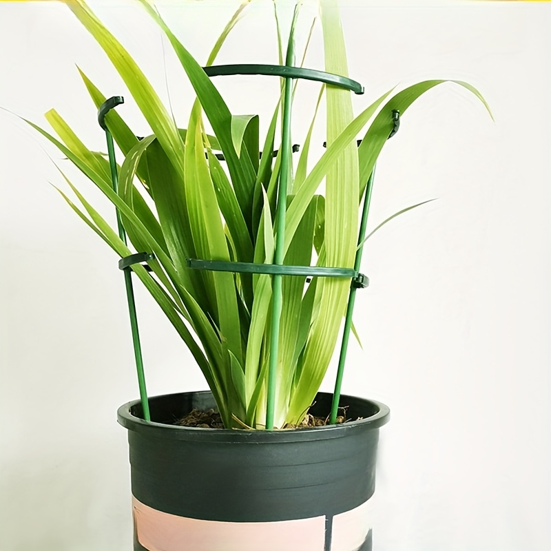 8pcs Adjustable Plastic Plant Support Cages - Suitable for Indoor and Outdoor Flexible Garden Plant Support Frames