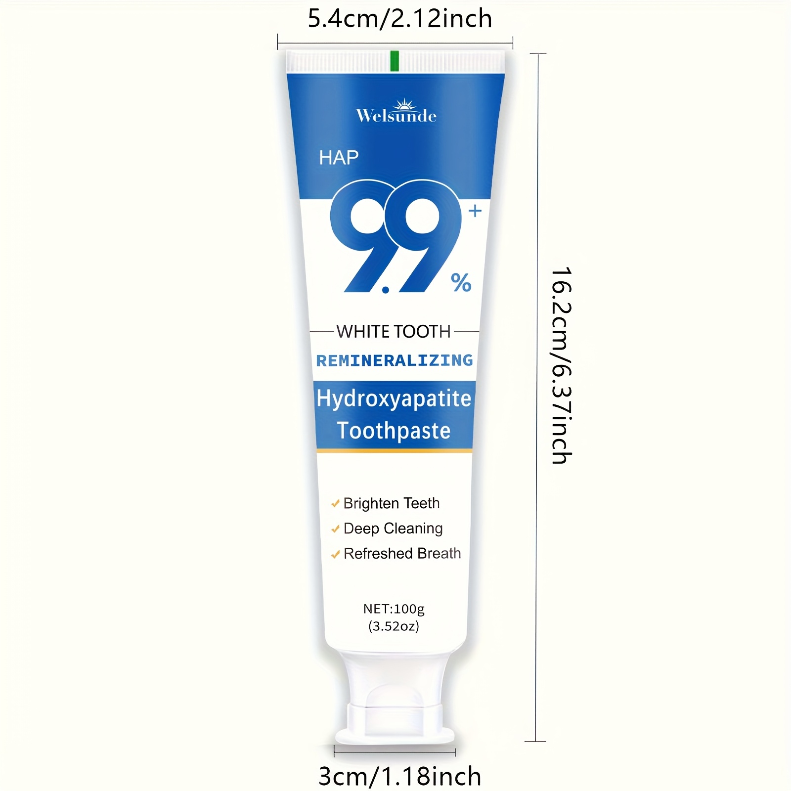 Hydroxyapatite Toothpaste, 10% Hydroxyapatite Formula