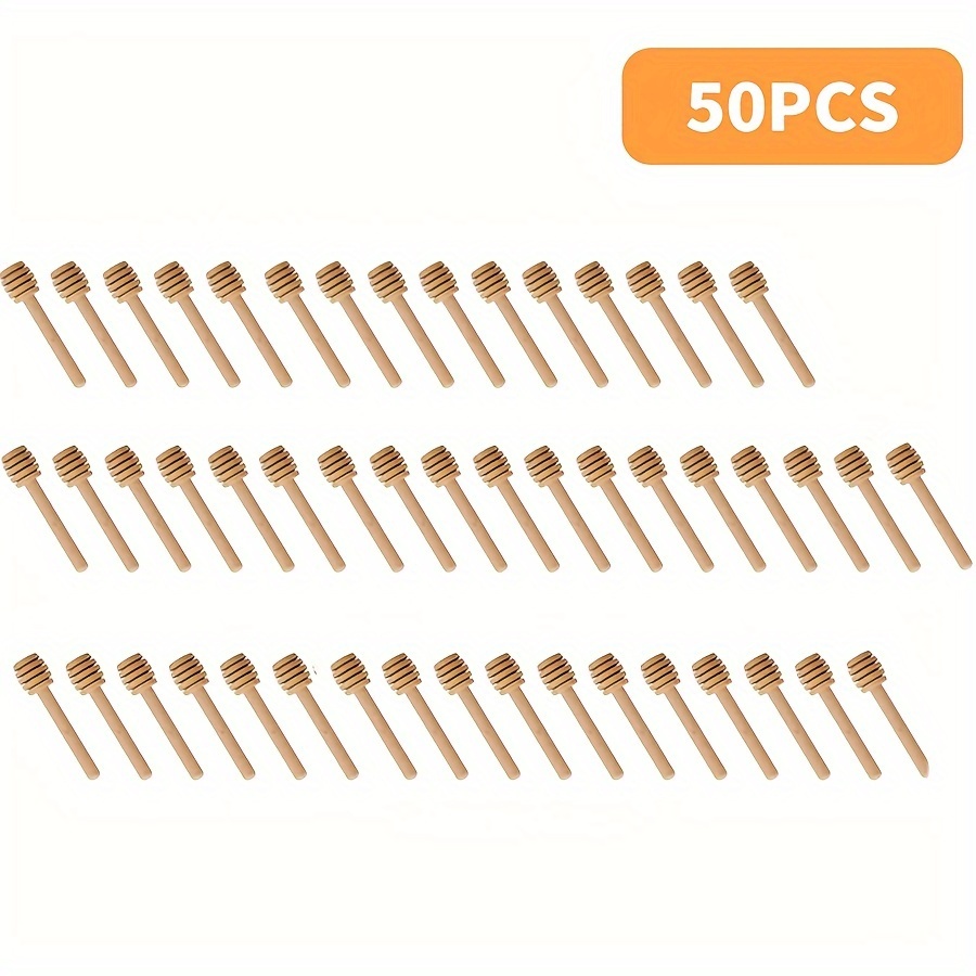 E-shop 50 Honiglöffel aus Holz pro Packung, Küchenzubehör