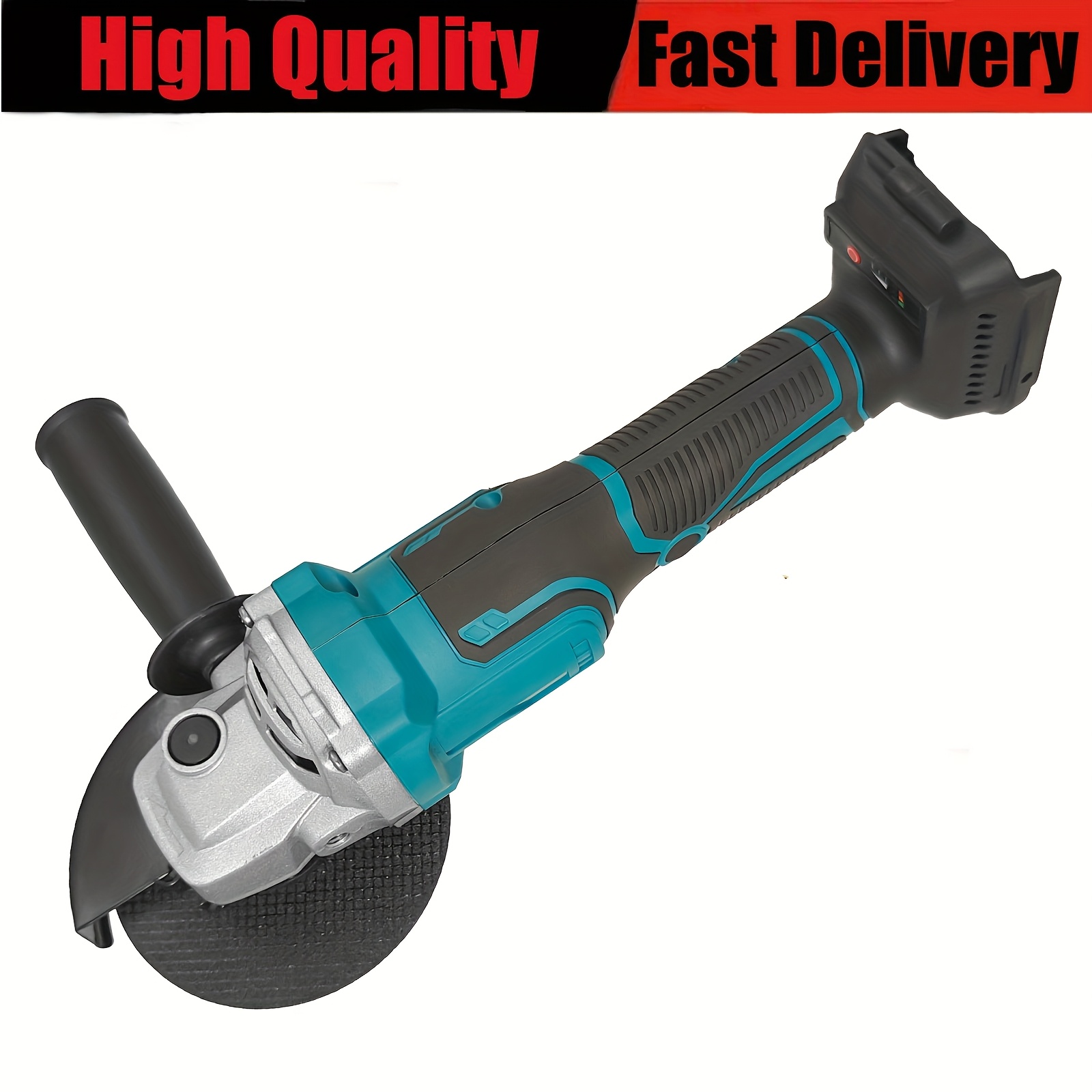 450w Cordless Angle Grinder Compatible For Makita Battery, Power Grinder Electric Angle Kit With 125mm Grinding , Brushless Electric Angle Grinder Tool For Polishing/removing Rust (no Battery)