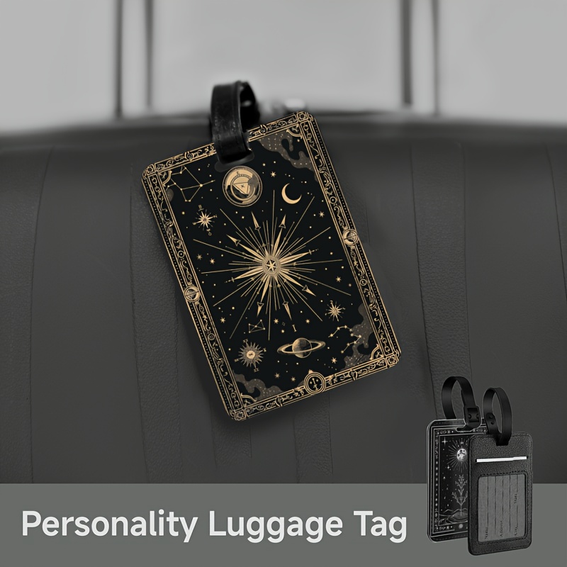 

1pc Pattern Luggage Information, Hanging Travelling Accessories