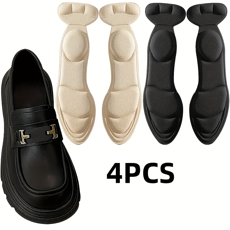 E-shop 4er-Set Bequeme Memory Foam Einlegesohlen mit Atmungsaktivität, ideal für Loafer, High Heels, Stiefel und Sportschuhe. Sie sind weich,