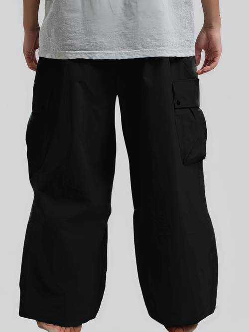 mens super loose fit skiing pants with large pockets breathable windproof polyester wide leg design for outdoor activities pants wide leg pants breathable polyester