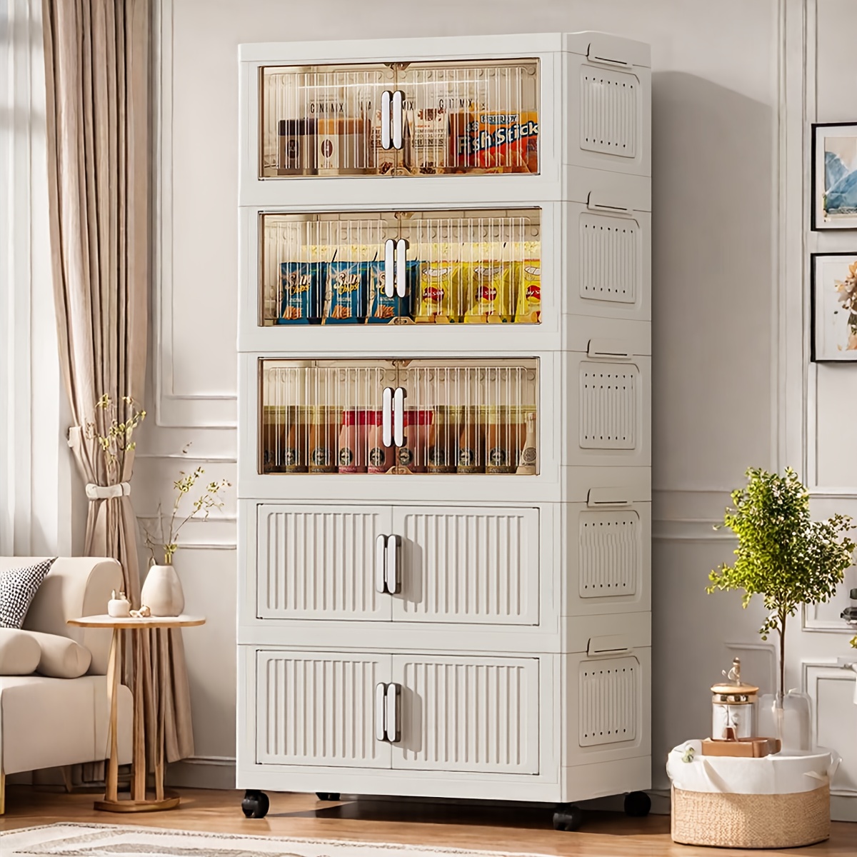 armário de armazenamento   com 1/3/4/5 gavetas e puxadores dourados - organizador móvel autônomo para quarto,   ou escritório - material pp durável, altura de 27, capacidade de 55 lbs, design multicompartimentado para livros, brinquedos e mais, organizador de quarto
