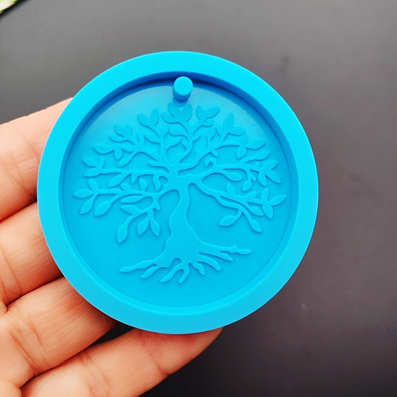New Tree Of Mold Tree Of Life Keychain Backpack Decoration Pendant Small Tree Tag Resin Silicone Mold
