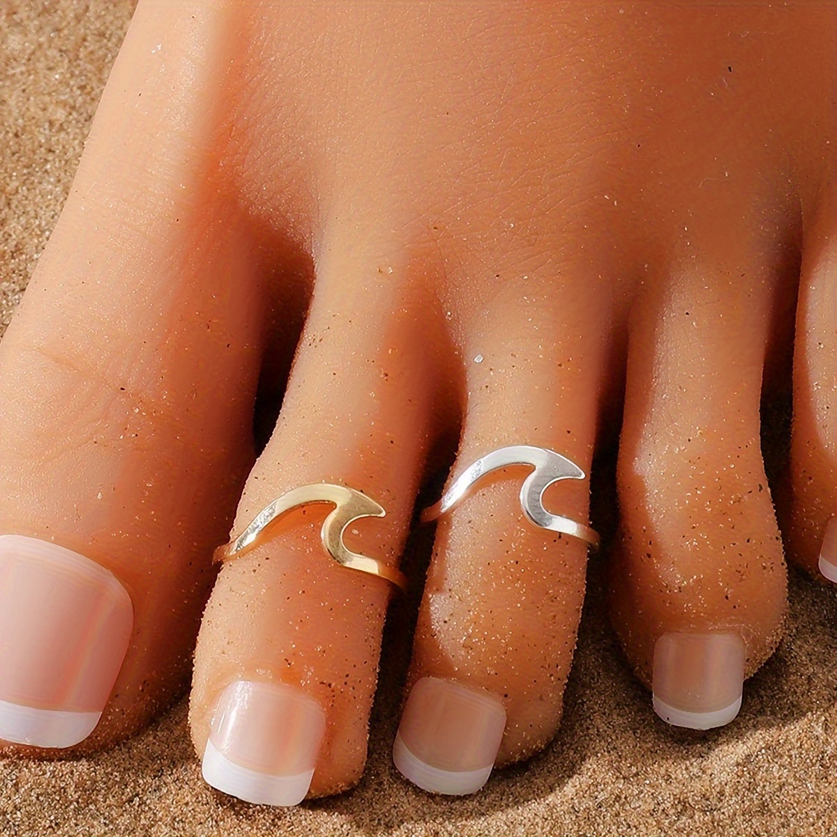 1pc Fashionable Simple 3-layered Adjustable Toe Ring For Women Summer Beach  Vacation Foot Jewelry